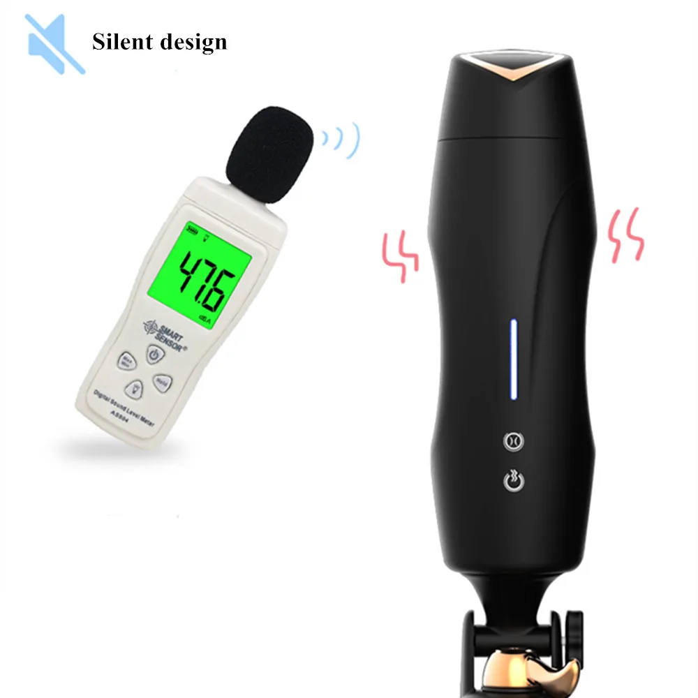  Deep Throat Masturbation Cup Auto Airbag Male Penis Pocket Tube Suck Heating 8 Speeds Vibrator Mast