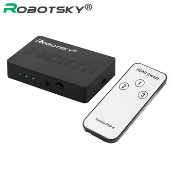 

3x1 HDMI Switch Splitter 3 In 1 out HDMI1.4 Distributor Converter HD 3D 1080P & Remote Control for XBOX360 DVD PS3 Projector