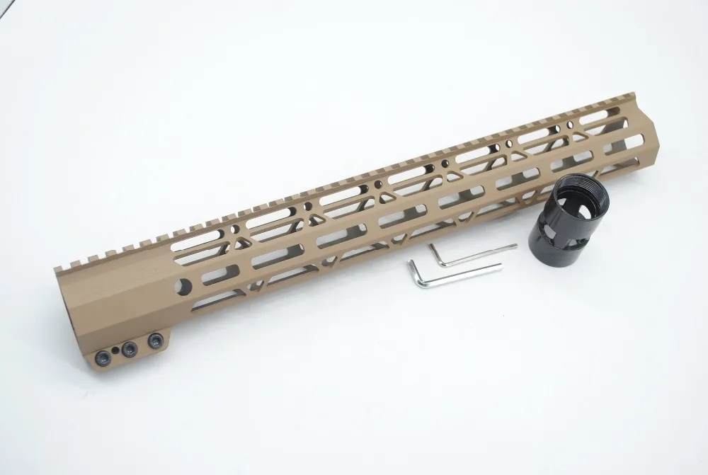 TriRock 15 ''inch M-lok Handguard рельсовый зажим стиль свободный поплавок Picatinny Mount System Fit