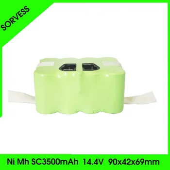 

SORVESS 14.4V Rechargeable Battery Pack SC Ni-Mh 3500mAh Vacuum Sweeping Cleaner Robot For KV8 XR510,FOMAR,XR210,XR210A,XR210B