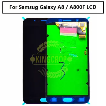 

100% Tested AMOLED LCD For Samsung Galaxy A8 A800 A8000 A800F Phone LCDs Display Touch Screen Digitizer Sensor Replacement