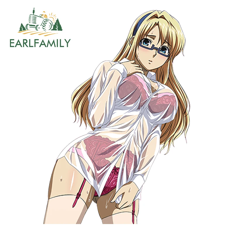 

EARLFAMILY 13cm x 8.9cm Anime Sticker Freezing Satellizer L.Bridget Japanese Car Stickers Vinyl Decal Accessories Car Stickers