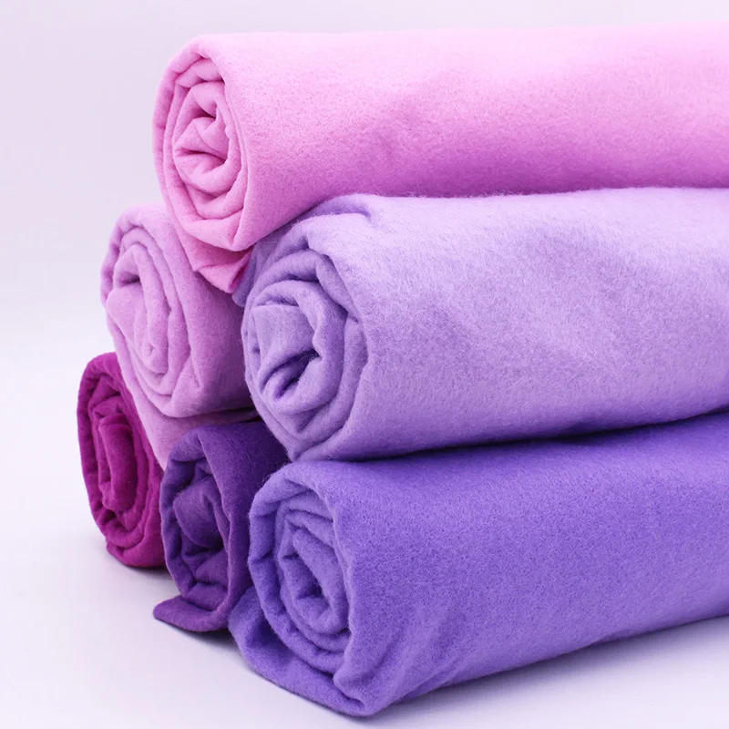 

CMCYILING Purple Series Soft Felt Craft Polyester Nonwoven Felt Fabrics For Diy Decoration Scrapbooking Toys Stuff Skin 0.5m