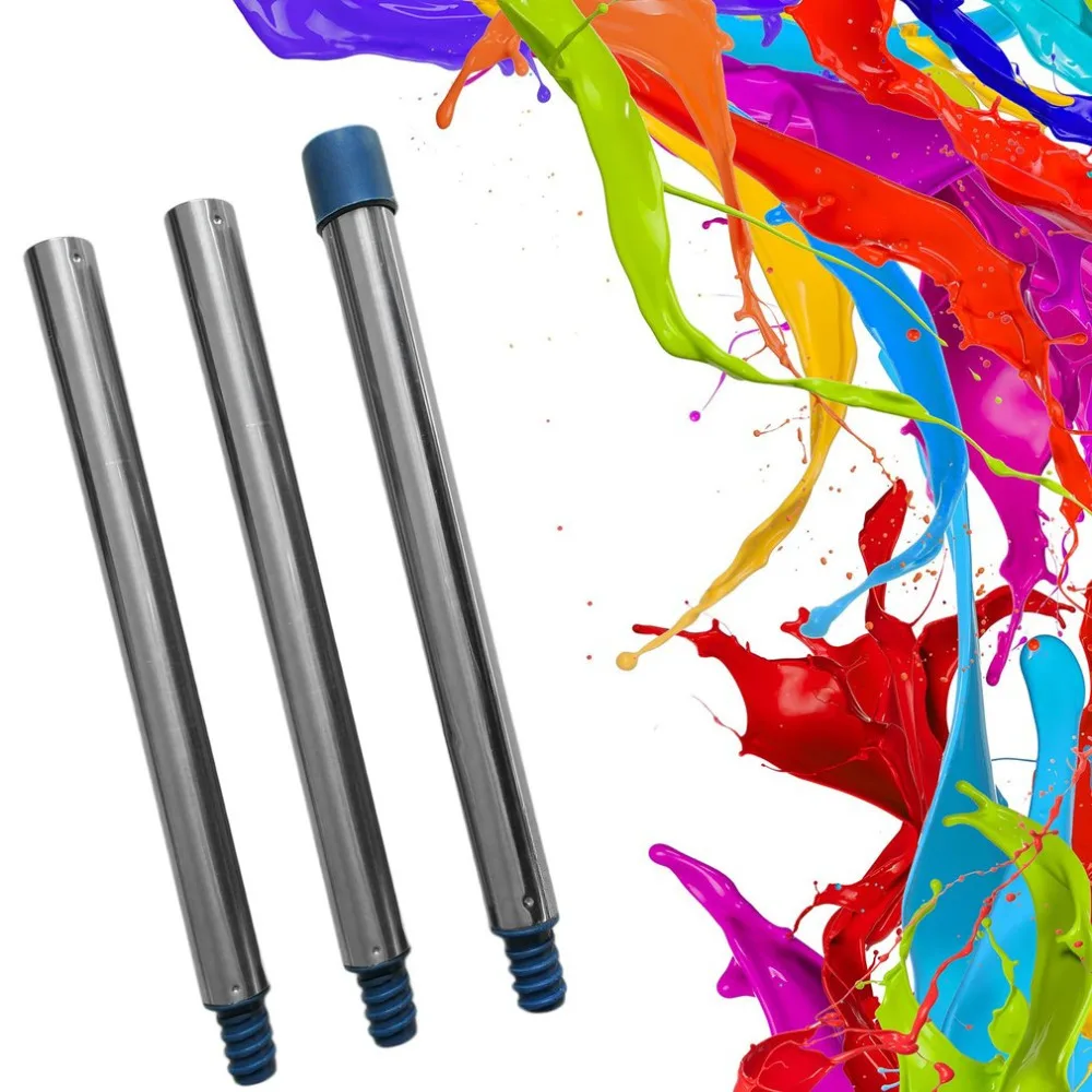 DIY 3pc Painting Brush Roller Extended Tube Grip Tray Set Paint Pad Pro