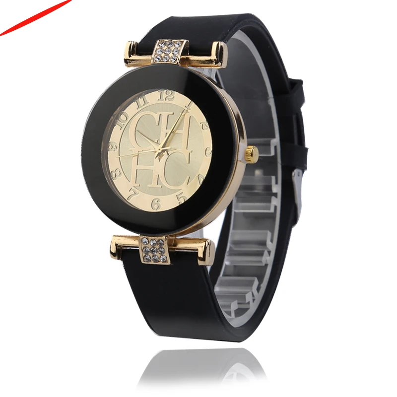 

High Quality Geneva Silicone Women's watches Ladies Dress Quartz Wristwatches Relogio Feminino bayan kol saati zegarek damski