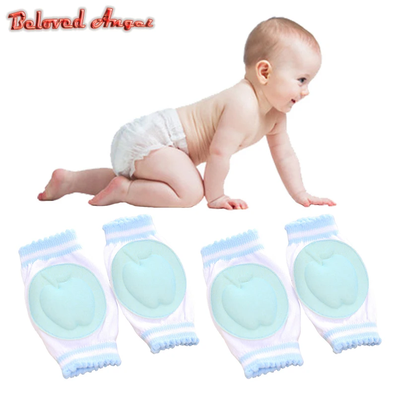 

1Pair Baby Anti Slip Knee Pads Cotton Kneecap For Newborns Baby Safety Crawling Elbow Cushion Knee Protector Harnesses Leashes