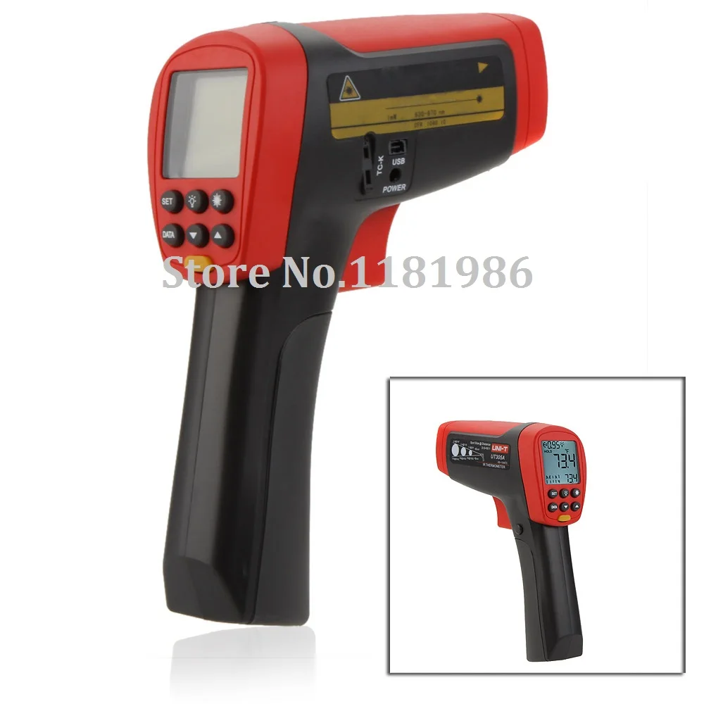 

UNI-T UT305A Non-contact 50:1 Infrared IR Thermometer Laser Temperature Gun Meter Sensor -50~1050 centigrade w/USB Thermostat