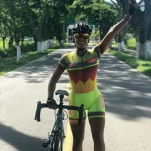 Pro Team триатлон костюм женский Велоспорт Джерси Skinsuit комбинезон Майо Велоспорт Ropa ciclismo комплект розовый гелевая подкладка