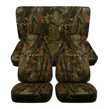 

Auto Car Car Seat Covers Jungle Camouflage Seat Cover Simulation Tree Fabric SUV Off-Road Cushion