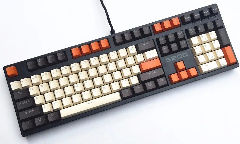 MP Carbon 108/87 ключи двойной удар светодиодный PBT колпачки OEM профиль Cherry MX Переключатель для механической игровой клавиатуры