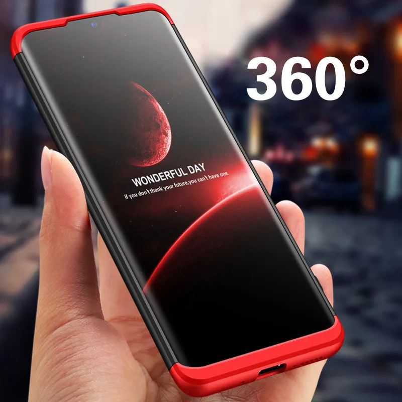 

3-in-1 Protective 360 HardCase Huawei P20 lite pro Mate 20 lite pro Mate 20X Tempered Glass Cover Case Huawei Honor 8X 10 9 lite