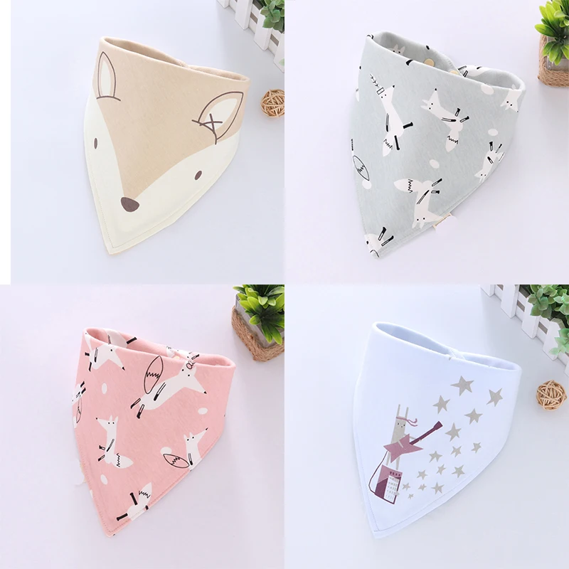 

Cotton Baby Bibs Cartoon Newborn Babador Bandana Infant Baby Feeding Burp Cloth Baby Scarf Baberos Stuff Accessories