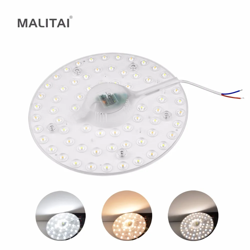 Dimmable Led Ceiling Down Light Module 24w 32w 220v Cct Changing Led Lamp Source Plate Replace 40w 50w Cfl Fluorescent Tube Bulb