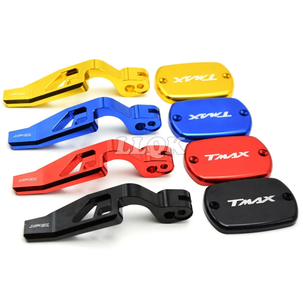 Motorcycle CNC Parking Brake Lever AND Fluid Reservoir oil Cap For yamaha t-max530 2012-2014 t-max500 2008-2011 tmax max 530 500 motorcycle cnc front brake fluid reservoir cap cover for yamaha t max 530 500 tmax530 xp530 2012 2016 tmax500 xp500 2008 2011