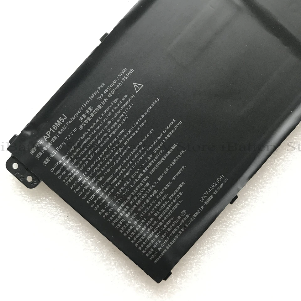 Оригинальный аккумулятор AP16M5J для Acer Aspire 3 A314 31 A315 21 5 51 1 A515 Series|Аккумуляторы