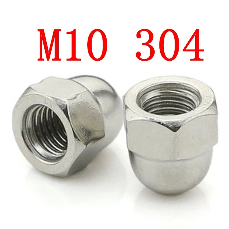 M10 304 Stainless Steel Cap Acorn Hex Nutsin Nuts from Home