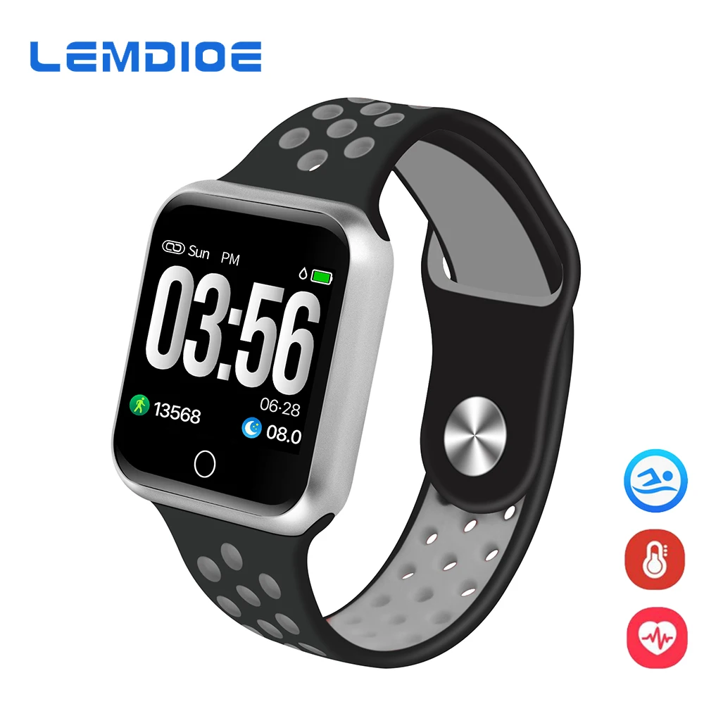 

LEMDIOE Smart Watch Men Women Multi Sport Modes Heart Rate Blood Pressure Monitor 15 days Standby Smartwatch For iOS Android