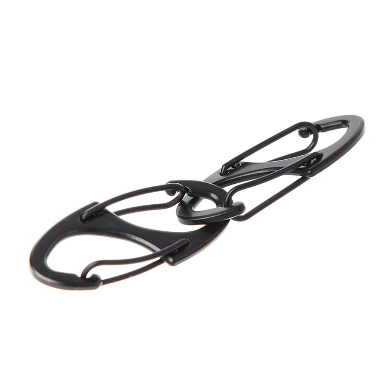 

2pcs 8 Shape Carabiner Mini EDC Keychain Portable Outdoor Hook Hang Buckle Clasp