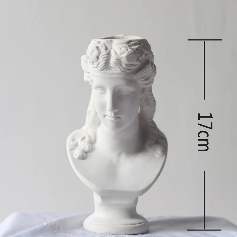 

Apollo Human Face Vase La Marseillaise Art Vase Giuliano de' Medici Vase Display Room Decorative Figue Head Shape Vase