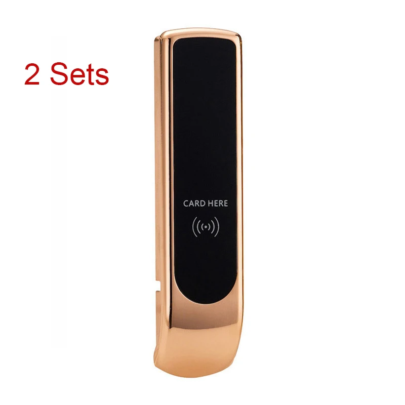  2 Sets Smart Lock Electronic Cabinet Locker Digital EM Card Key for Home For Swimming Sauna Pool Gym CL16004