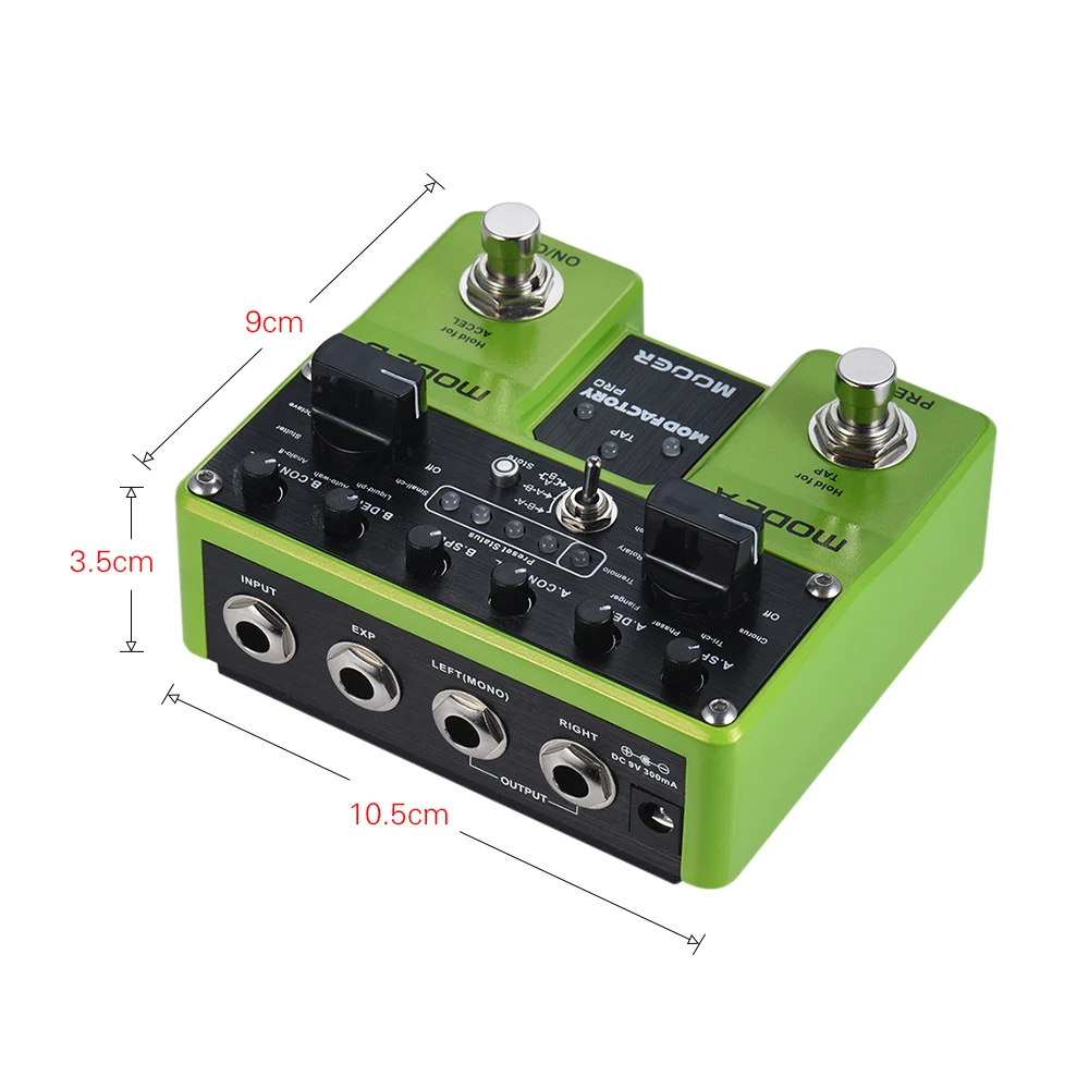 MOOER MODFACTORY Pro два модуля модуляция гитарный эффект педаль 16 эффекты модуляции
