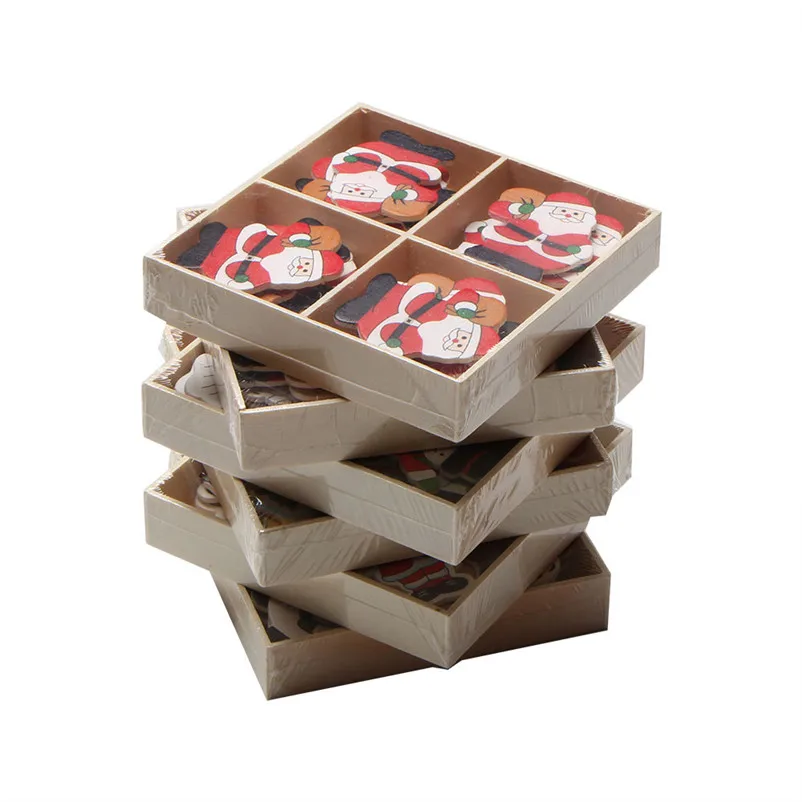 20pcsbox Christmas Wooden Labels Christmas Closet Window Wall Stickers Decor Christmas Decorations For Home N22 (1)