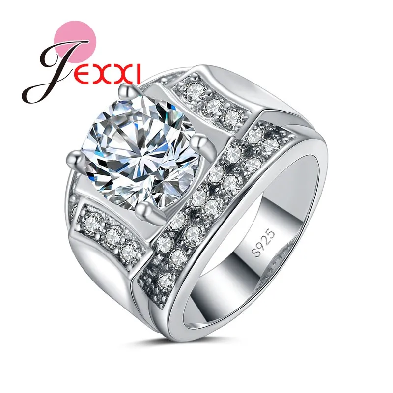 PATICO Fashion Brand Design Stamped 925 Silver Rings For Women And Men AAA Austrian font b