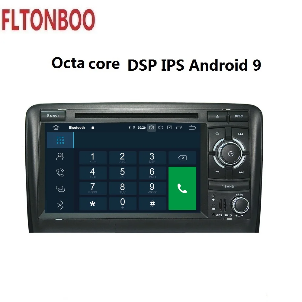 Top 7"Android 9 for AUDI A3 2003-2011 car DVD gps navigation,px5,Wifi,3g,RAM 4G ROM64G,8 core,touch screen,steering wheel,canbus 5