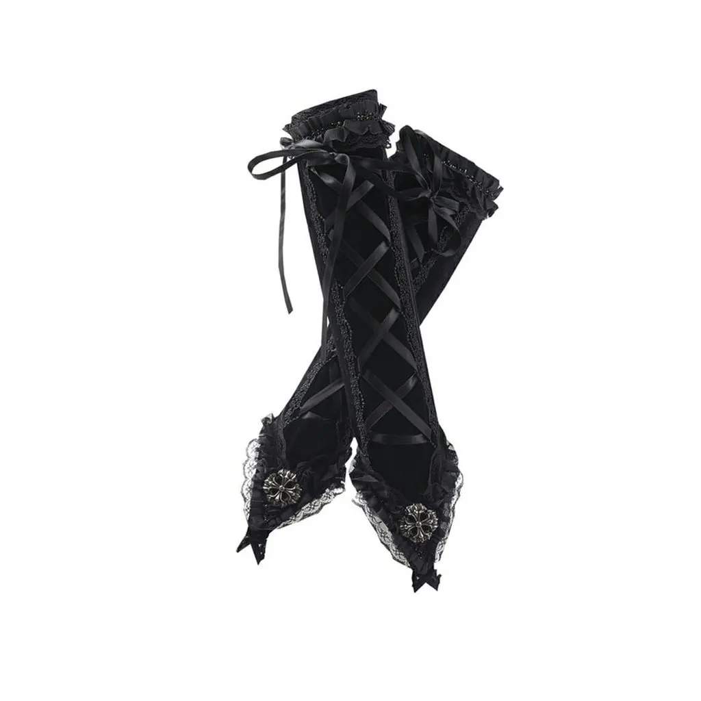 Darkinlove женские стимпанк винтажные Вечерние перчатки готические кружевные сексуальные перчатки женские стимпанк Одежда Аксессуары