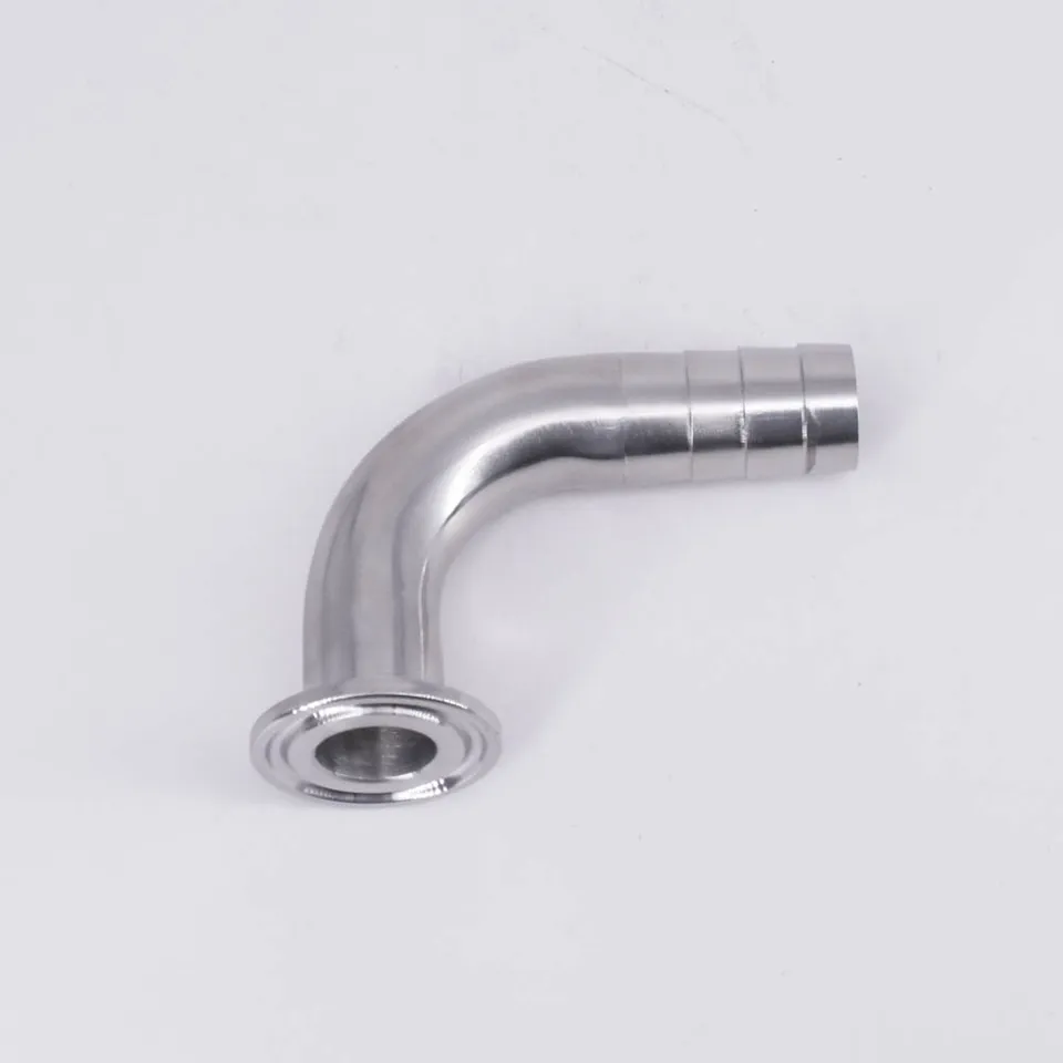 19mm 3//4/" 0.75/" Sanitary Ferrule Elbow 90Degree Pipe Fitting 316 Stainless Steel