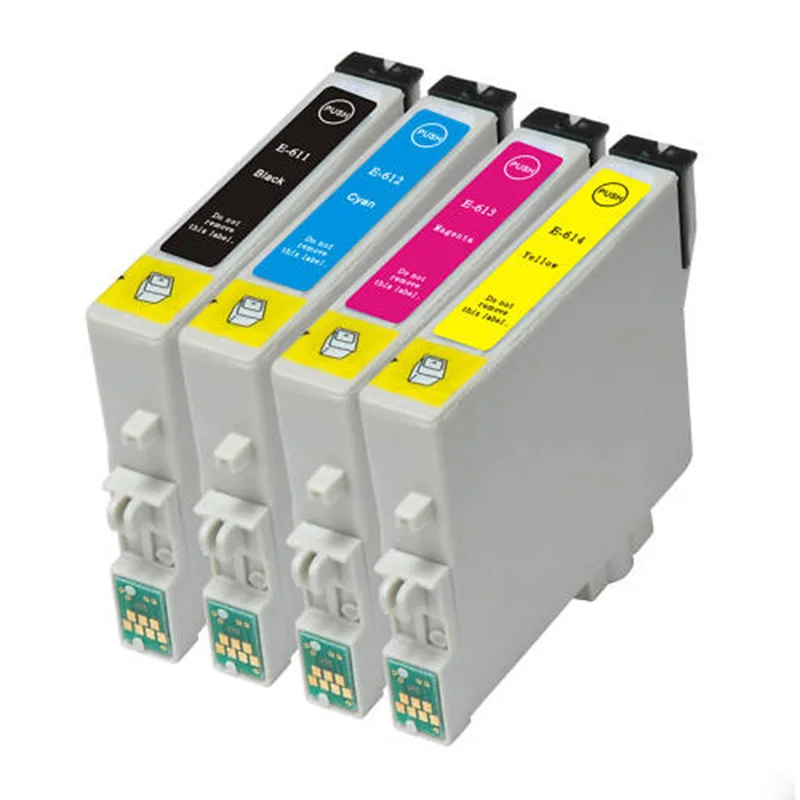 JIANYINGCHEN Совместимый картридж для Epson T0611 T0612 T0613 T0614 Stylus D68 D88 DX3800 DX3850 (4
