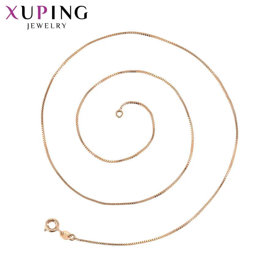 Xuping, маленькие и простые цепочки, ожерелье, высокое качество, один тип, для женщин, Рождественская мода, ювелирные изделия S121, 4-42615