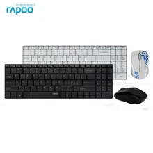 Original Rapoo 9060 Keyboard and Mouse Set Ultra Thin 2 4G Wireless Optical Keyboard and Mouse