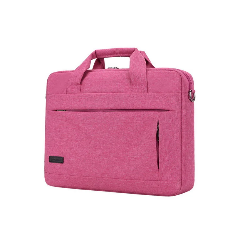 Портфель большой емкости, сумка для ноутбука, сумка для ноутбука для мужчин и женщин, дорожная деловая сумка для 14, 15,6 дюймов, Macbook Pro, чехол для ПК - Цвет: rose red 15inch
