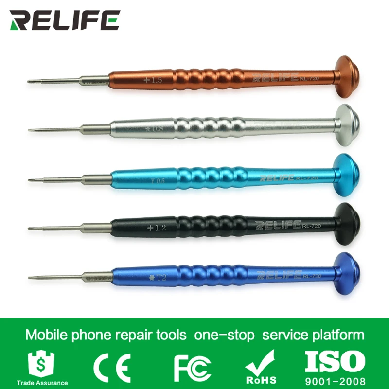 Relife SS-720 Mobile Phone Repair Tools Kit Spudger Pry Opening Screwdriver Set With Magnetic For iPhone XS XS MAX