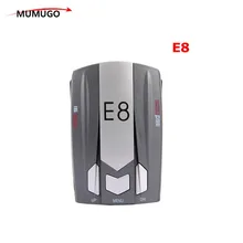 2018 New Car Radar Detector E8 Anti-Police LED GPS Radar Laser Speed Detector With 16 B and X K NK Ku Ka Laser VG-2 Detect
