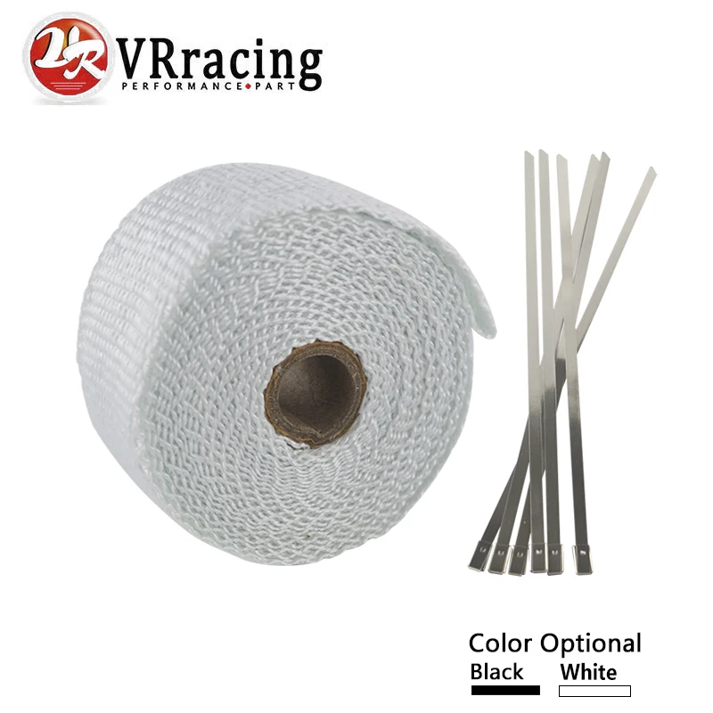 

VR RACING - 2" x 5meter Thermal Wrap , exhaust insulating warp, header warp , exhaust pipe warp + 6 pcs 20cm Ties VR1805