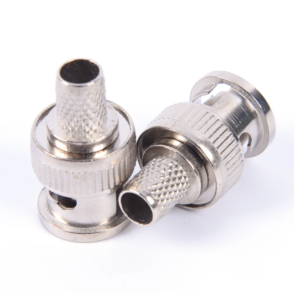 

10 Sets BNC Male RG58 Plug Crimp Connectors 50 Ohm