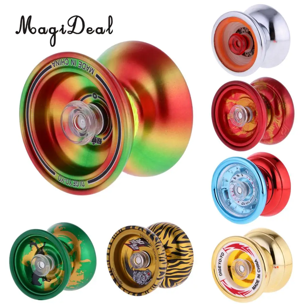 MagiDeal 1Pc Professional YoYo Aluminum Alloy String Trick Yo-Yo Ball KK Bearing for Beginner Adult Kids Classic Toy 7Kinds