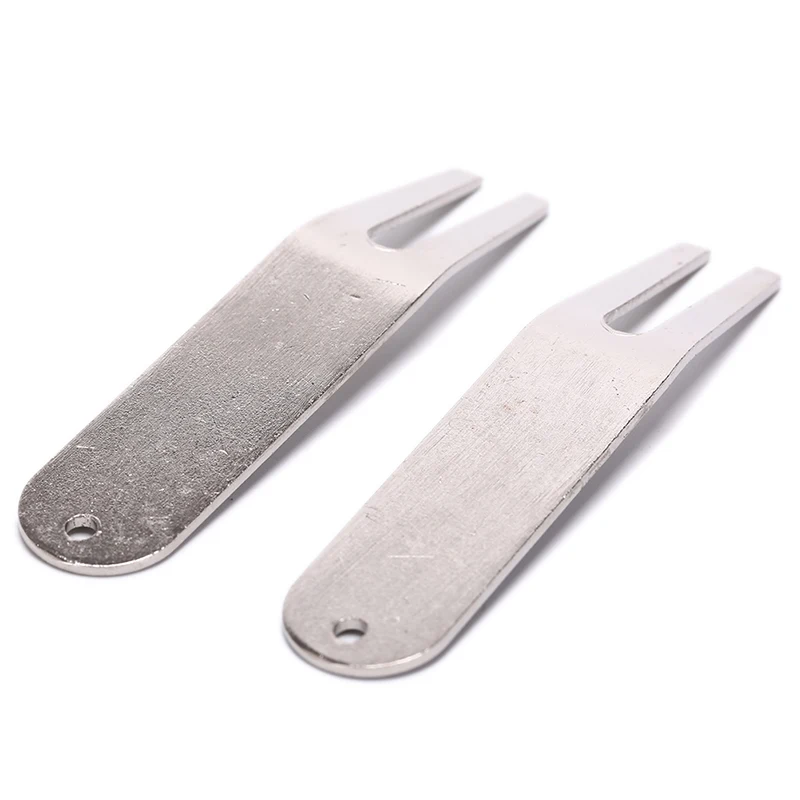 1 قطعة الفولاذ المقاوم للصدأ الغولف ديفت إصلاح المطواة أداة الملعب الأخدود الأنظف المغناطيسي جولف مذراة وضع جولف التدريب