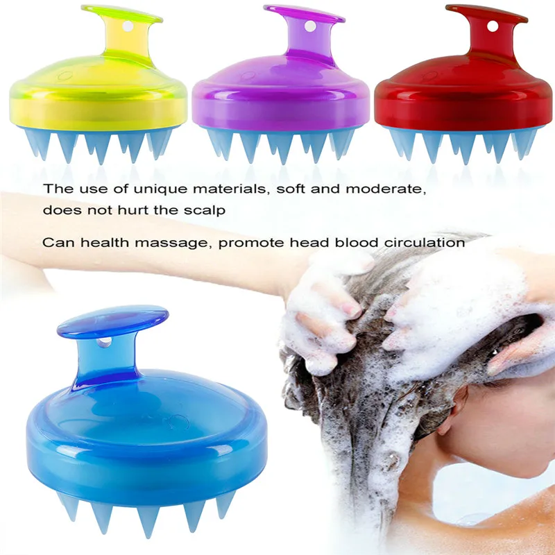 1 шт. удобные шампунь с силиконом щетка для массажа головы для душа для мытья тела гребень тела спа-ванна для похудения Массажер-расческа