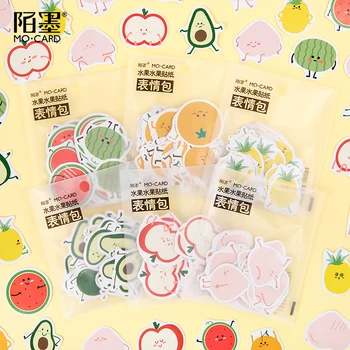 

Cute Fruit Expressions Series Bullet Journal Decorative Washi Stickers Scrapbooking Stick Label Diary Stationery Album Stickers