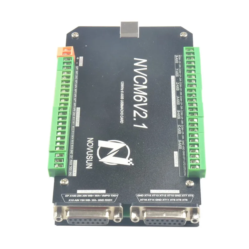 

NVCM6V2.1 MACH3 USB Port 6 Axis Motion Controller CNC Card NVCM Board 125KHz