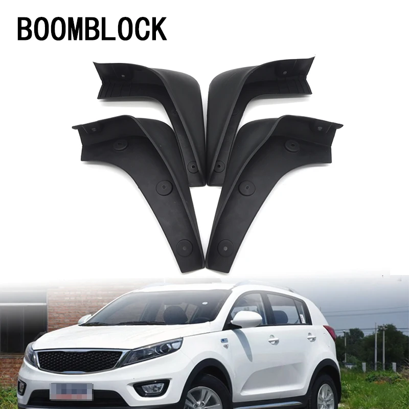 

4pc Car Front Rear Mud Flaps Mud Flap Mudguards Fender For KIA Sportage SL 2011 2012 2013 2014 2015 Accessories