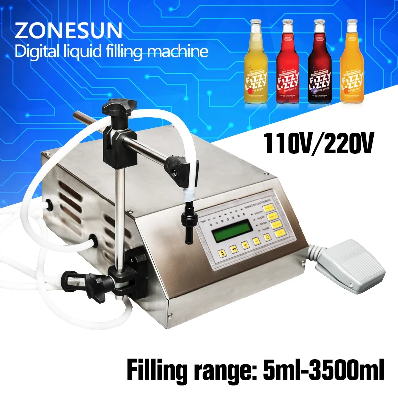 GFK 160 Digital Control Liquid Filling Machine Small Portable Electric Liquid Water Filling Machine