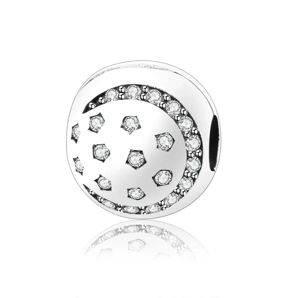 

Fit Original Pandora Charm Bracelet 925 Sterling Silver Charms Twinkling Night Stop Clip Beads For Women DIY Jewelry Berloque