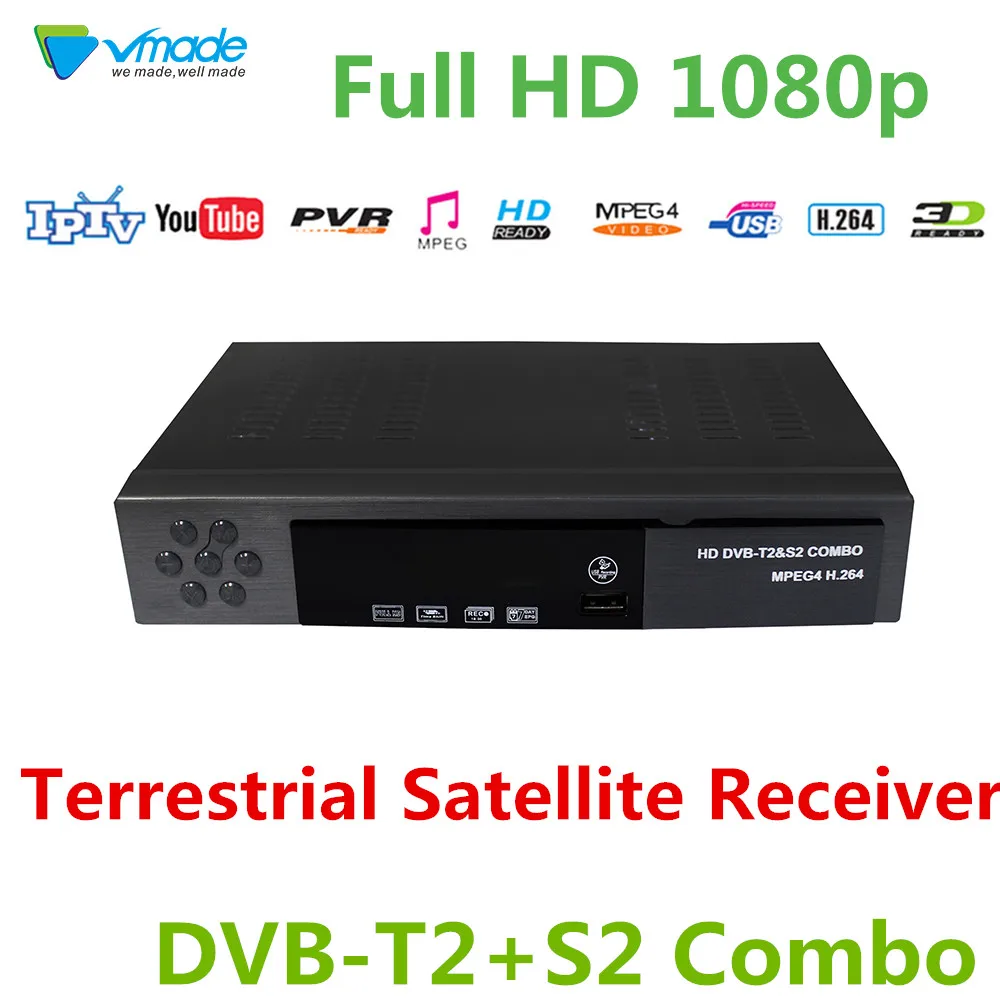 

New DVB T2 S2 HD Digital Terrestrial Satellite TV Receiver DVB T2 S2 Combo H.264 MPEG-2/4 TV Tuner Support Bisskey CCCAM YouTube