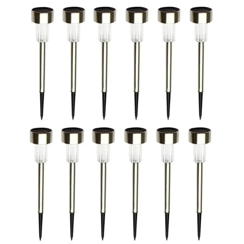 

12pcs Waterproof LED Lawn Solar Lights Outdoor Park Garden Yard Street Pathway Decor Landscape Lawn Lamps