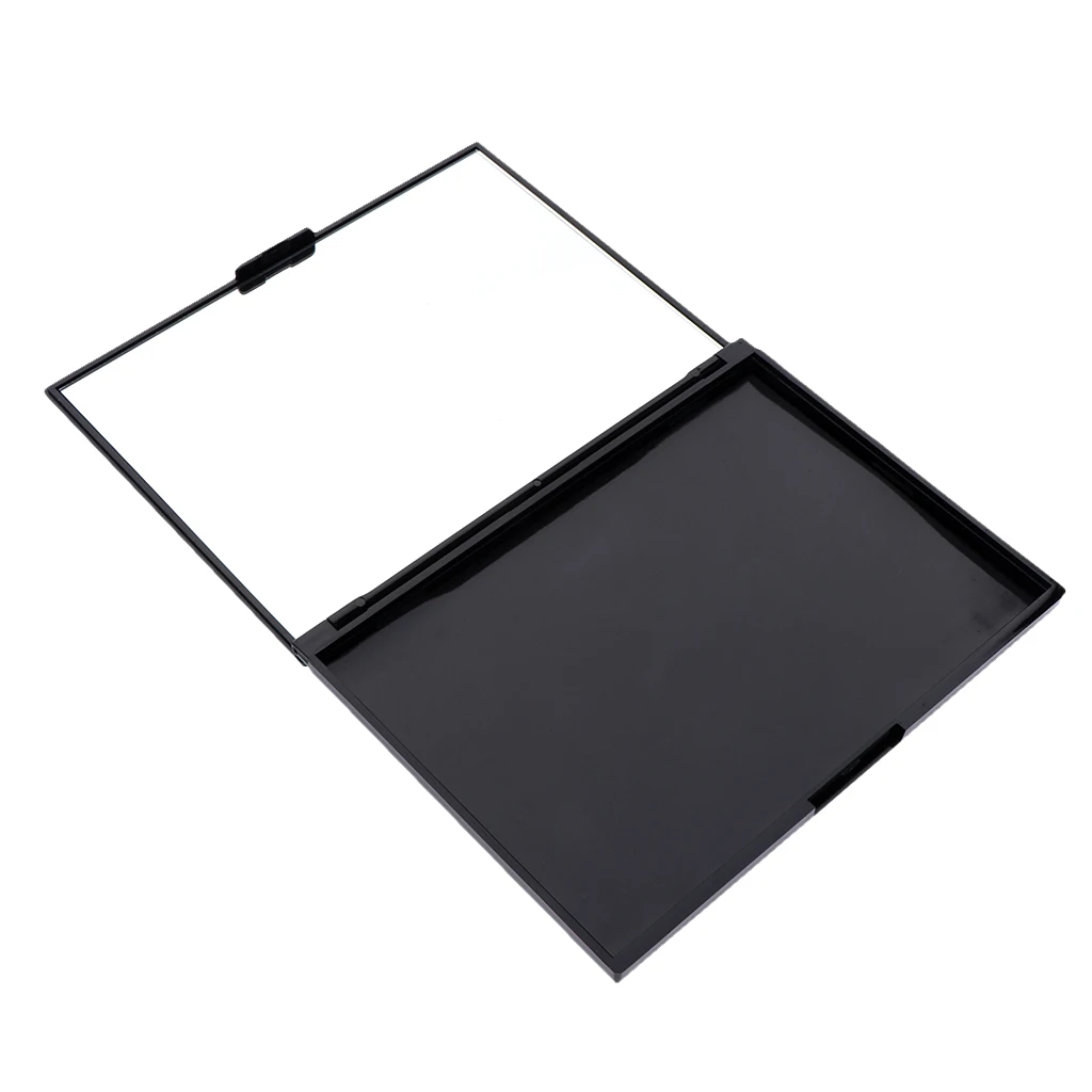 Kesoto 2x Empty Magnetic Eyeshadow Makeup Palette - Large Organizer Pallete Case with Mirror for Eye Shadow, Blush, Bronzer