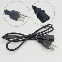 США AC Мощность шнур 3 зубец Американский Таиланд Бразилия IEC C13 Питание привести Удлинительный кабель 1 м Мощность кабельный свинцовый сердечник